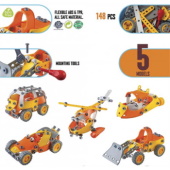 Hoogar edukativni građevinski set igračaka 5u1 J-202