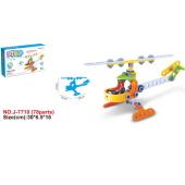 Hoogar set igračaka Building Blocks helikopter 78 delova