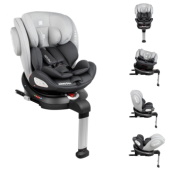 Kikka Boo autosedište 0-36kg Ronda Isofix light grey