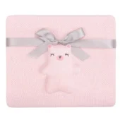 Kikka Boo ćebence za bebe 75x100 Bear with me Pink