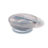 Kikka Boo činija sa vakumom i kašičicom blue