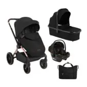 Kikka Boo kolica Kara 3u1 premium set sa autosedištem I-Xtend I-size i tvrdom korpom Black