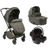 Kikka Boo kolica Lanah 3u1 premium set sa autosedištem I-Xtend I-size i tvrdom korpom Army Green