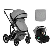Kikka Boo kolica Darling premium set 2u1 sa autosedištem I-Size Light Grey