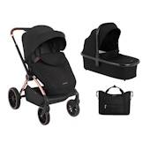 Kikka Boo kolica Kara set 2u1 sa tvrdom korpom Black