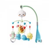 Kikka Boo muzička vrteška za krevetac sa projektorom Bear on Moon mint