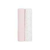 Kikka Boo pelene od muslina 80x80 Confetti Pink set 2/1