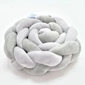 Kikka Boo pletenica za krevetac trostruka 180 cm Grey