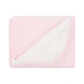Kikka Boo pleteno dvostrano ćebence za bebe Sherpa 75x100 Dream Big Pink