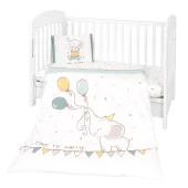 Kikka Boo  posteljina za bebe navlaka 3/1 Elephant Time