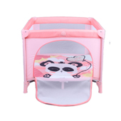 Kikka Boo prenosiva ogradica za bebe sa zipom Enjoy Panda pink