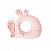 Kikka Boo silikonska glodalica Whale pink