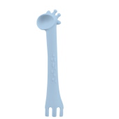 Kikka Boo silikonska kašičica Giraffe blue