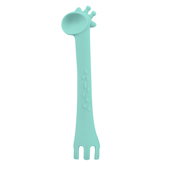 Kikka Boo silikonska kašičica Giraffe mint