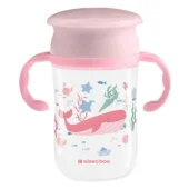 Kikka Boo šolja 360° sa ručicama Deep Sea 300ml Pink