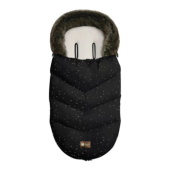 Kikka Boo zimska navlaka za kolica Luxury Fur Confetti Black