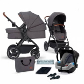 Kinderkraft dečija kolica 3u1 B-Tour Mink dark grey 