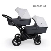 Kunert kolica za blizance 2u1 set Booster light 03