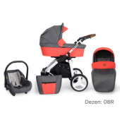 Kunert kolica za bebe 2u1 set Rotax beli ram 08R