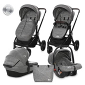 Lorelli kolica za bebe 3u1 set Ramona steel grey 