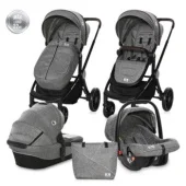 Lorelli kolica za bebe 3u1 set Ramona steel grey