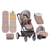 Lorelli S-500 kolica za bebe 2 u 1 Set Beige&Yellow Happy Family