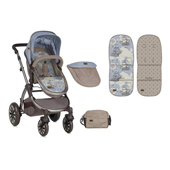 Lorelli kolica za bebe Aurora Beige & Blue Maps