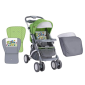 Lorelli kolica za bebe Apollo Green&Grey Car +Torba za mame
