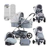 Lorelli S-500 kolica za bebe 2 u 1 Grey Venice