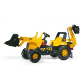 Rolly Toys traktor na pedale JCB sa prednjom i zadnjom kašikom 812004