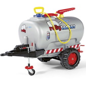 Rolly Toys prikolica cisterna sa pumpom za traktor na pedale, siva 122776 