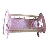 Drvena kolevka za lutku