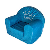 Fotelja za decu na razvlačenje King plava