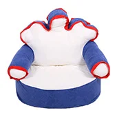 Fotelja za decu Kruna plavo-bela