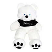 Meda Laki veliki 170cm sa crnom majicom (tekst po izboru)