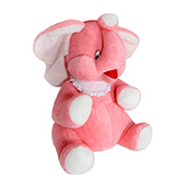 Slon Miro veći 80cm roze-beli
