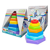 Tigres edukativna igračka Piramida u duginim bojama 