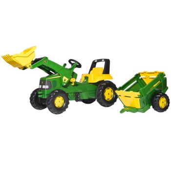 Rolly Toys traktor na pedale sa utovarivačem i prikolicom John Deere 811496