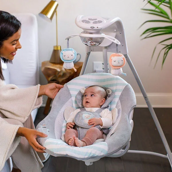 Kids II Ingenuity ljuljaška za bebe landry the lion -7 Kids II Ingenuity ljuljaška za bebe landry the lion -7